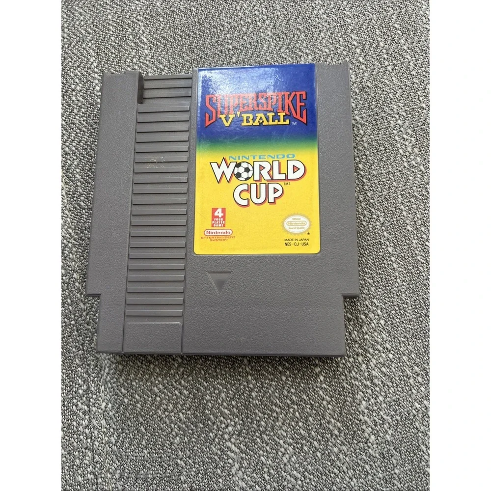 Super Spike V'ball / World Cup -- NES Nintendo Original Authentic Game